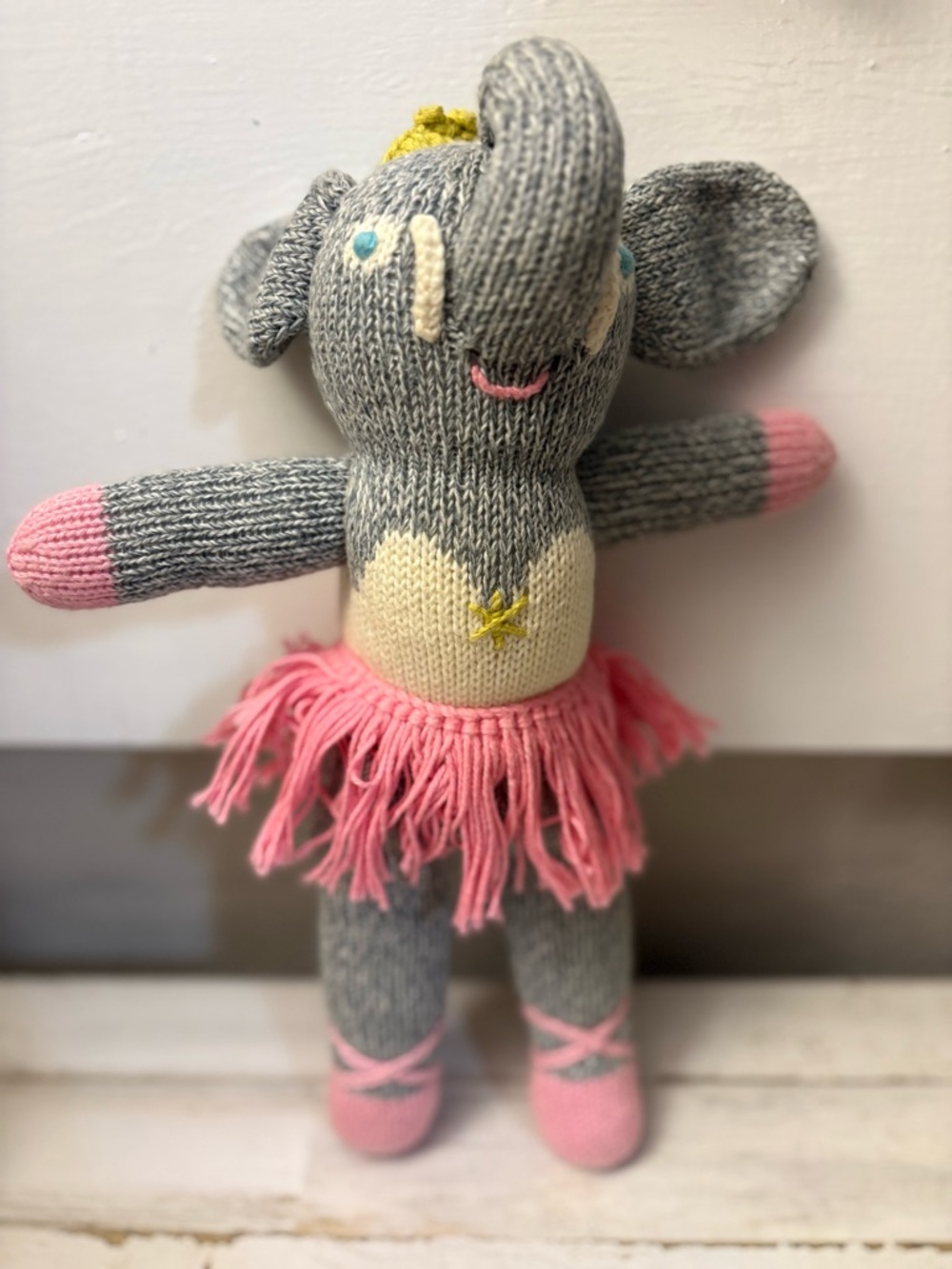Blanks Josephine the Ballerina Elephant size 17-18 knit plush